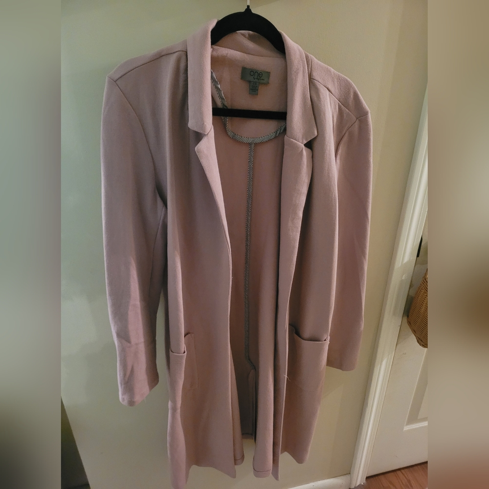 Women’s One brand pink coatigan size L